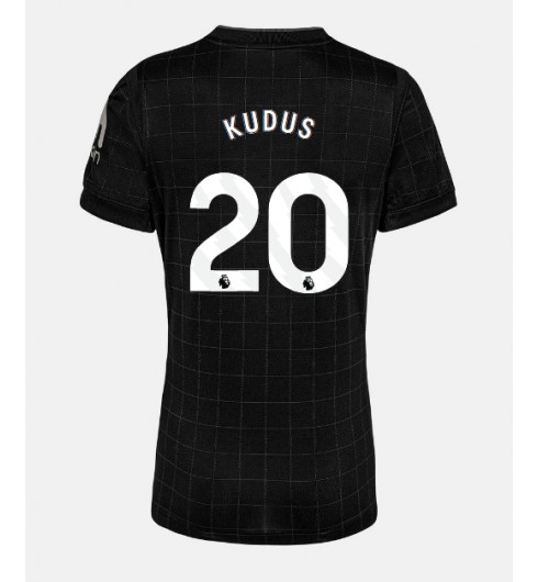 Ženske Nogometnih dresov Tottenham Hotspur Mohammed Kudus #20 Gostujoči 2025-26 Kratki rokavi Ženske Nogometnih dresov Tottenham Hotspur Mohammed Kudus #20 Gostujoči 2025-26 Kratki rokavi